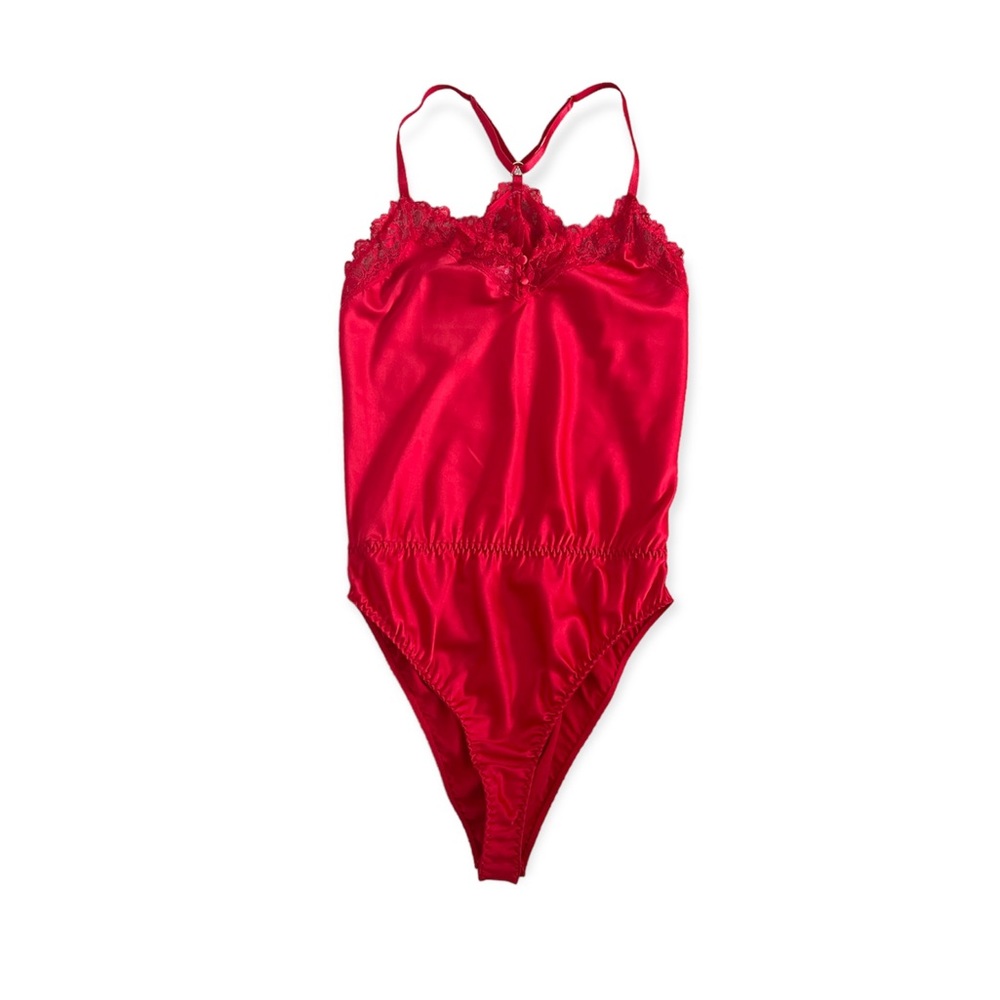 ❤️ Brand New With Tag Satin Lace Lingerie Bodysuit ❤️